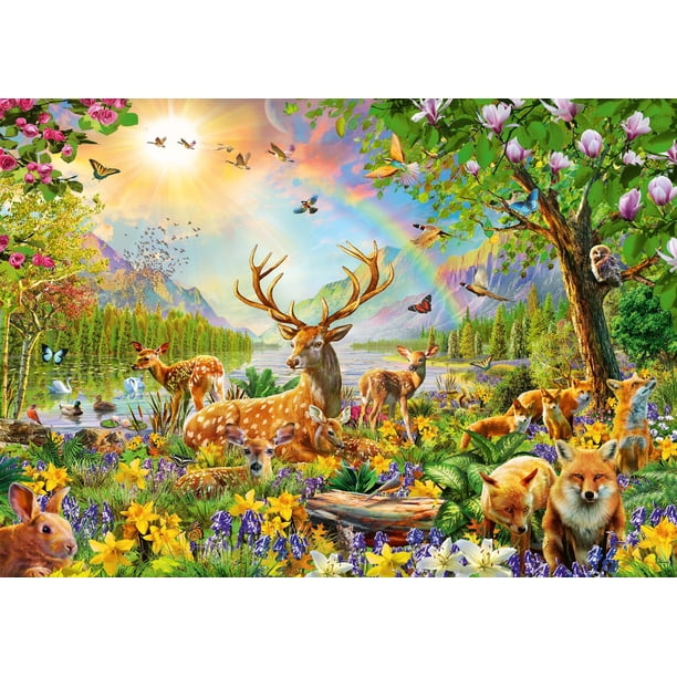 Rompecabezas XXL Ravensburger Ciervo 200 Piezas para Niños