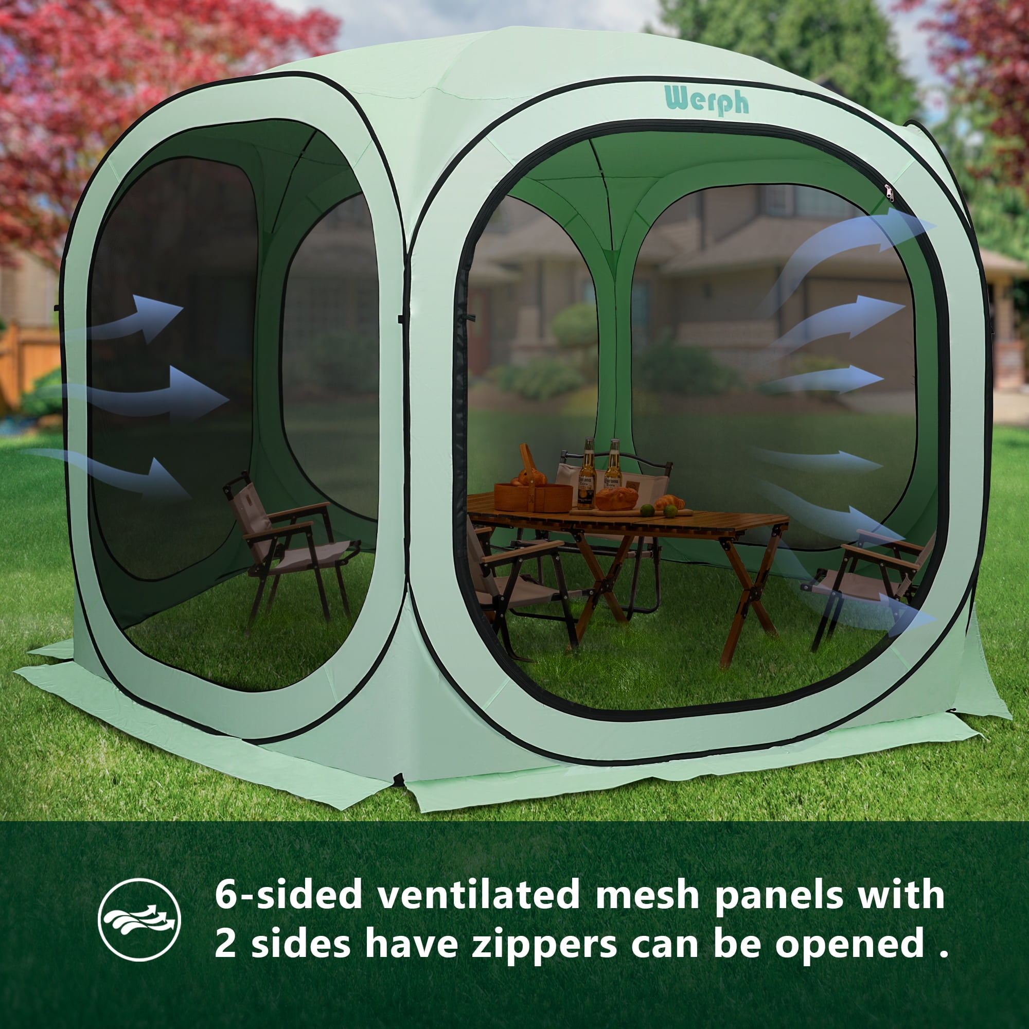 Werph Screen Tent with Mosquito Net