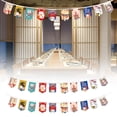 thumbnail image 4 of Bandera colgante de cuerda de gato japonés, 20 unidades, 8" x 12", banderines de poliéster, 26 pies EstiloD, 4 of 8