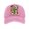 thumbnail image 3 of 2026 Soccer Fan Hat USA Canada Mexico Football Event BaseballHat Unisex Polyester, 3 of 6