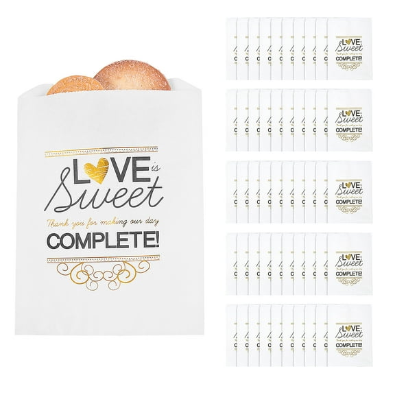 5 3/4" x 8" A Sweet Thank You Cookie Treat Bags, Party Supplies, Wedding, 150 Pieces