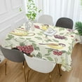 thumbnail image 2 of Yayeee Tablecloths 60" x 90" Rectangle Wrinkle Resistant Party Table Cover, Purple Birds Teapots, 2 of 8