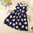 thumbnail image 2 of Agkizg Girls Sleeveless Tank Dresses Crewneck Flower Print Casual A Line Flower Girl Sundress Dresses, 2 of 3