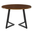 thumbnail image 4 of Metro 45" Oak Veneer Dinning Table with Charcoal Faux Leather Dinning Chairs, 4 of 9