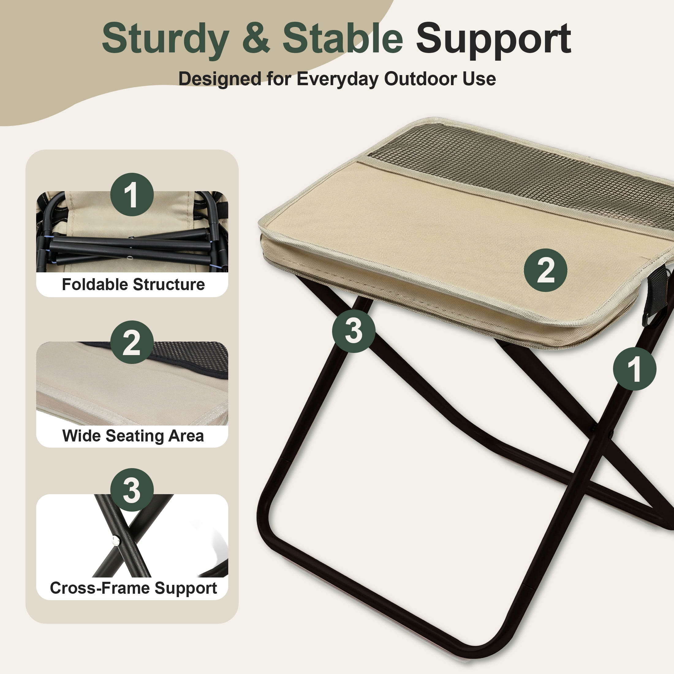 AILDEDE Foldable Backpack Stool – picture 6