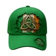 thumbnail image 2 of Gorra de béisbol para el Día de San Patricio | Gorra irlandesa para hombre y mujer | Diseño deportivo ajustable de perfil bajo | Bordado de trébol | Unisex (sirve para la mayoría de los adultos), 2 of 5