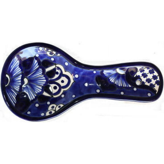 Blue Talavera Ceramic Spoon Rest