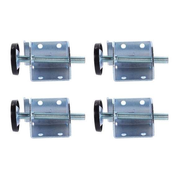 TAILTOSS 4-Pack Furniture Leg Levelers, Plated Steel Adjustable Feet for Uneven Floors, 0.95 x 1.77 x 1.18 Inches