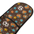 thumbnail image 2 of Dailycode Double Sided Oven Mitt with Loop Heat Resistant Kitchen Long Potholders 7" x 35" Ball and Star, 2 of 6