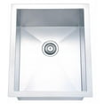 thumbnail image 1 of Dawn Kitchen & Bath BSQ121508 12 Po. Évier Carré Double Montage - Calibre 18, 1 of 1