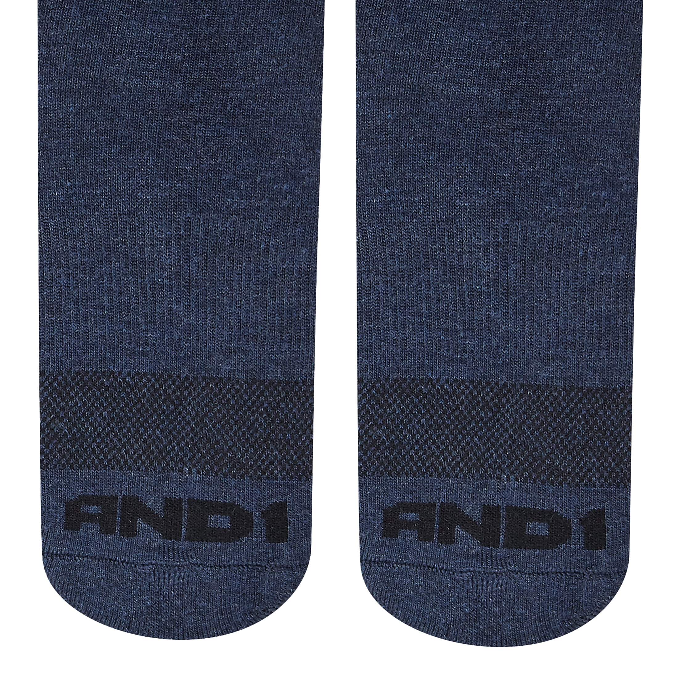 AND1 Men's Socks, Performance Cushion Crew Socks, 6-Pack