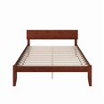 thumbnail image 4 of Orlando Queen Solid Wood Platform Bed in Walnut, 4 of 7