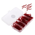 thumbnail image 1 of 150pcs Cebos Carnadas Lombriz Tierra Anzuelo Gran rojo Sunnimix Señuelos de señuelos de pesca, 1 of 8