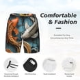 thumbnail image 3 of Fotbe Colorful Koi Fish Art Traje de Baño para Hombre – Shorts de Natación de Secado Rápido con Forro y Bolsillos-X-Large, 3 of 6