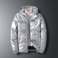 thumbnail image 2 of Viikei Mens Coats Outerwear Winter Mens Winter Coats Men Casual Solid Fashion Long Sleeve Warm Zipper Closure Outwear Coat Jacket, 2 of 3