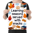 thumbnail image 2 of Learning Seasons Served with Snacks - Educational Theme - 13x19 Poster Print, 2 of 4