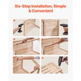 thumbnail image 4 of VEVOR Wooden Hamster Cage, 270° Viewing Hamster Habitat, 40 x 20 x 20in, Dwarf Hamster Cages with Openable Top, Ventilated Small Animal Cage, Pet Mouse Cage for Gerbils, Rats, Guinea Pigs, Mice, 4 of 9