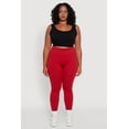 thumbnail image 2 of Womens Plus Size High Waisted Ribbed Knit Seamless Leggings, 2 of 5