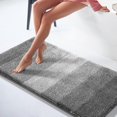 thumbnail image 5 of Alfombras de baño, alfombras de baño de microfibra absorbentes de felpa cómodas y suaves de lujo, alfombra de ducha peluda extra gruesa y antideslizante, lavable a máquina, alfombra de baño para, 5 of 5
