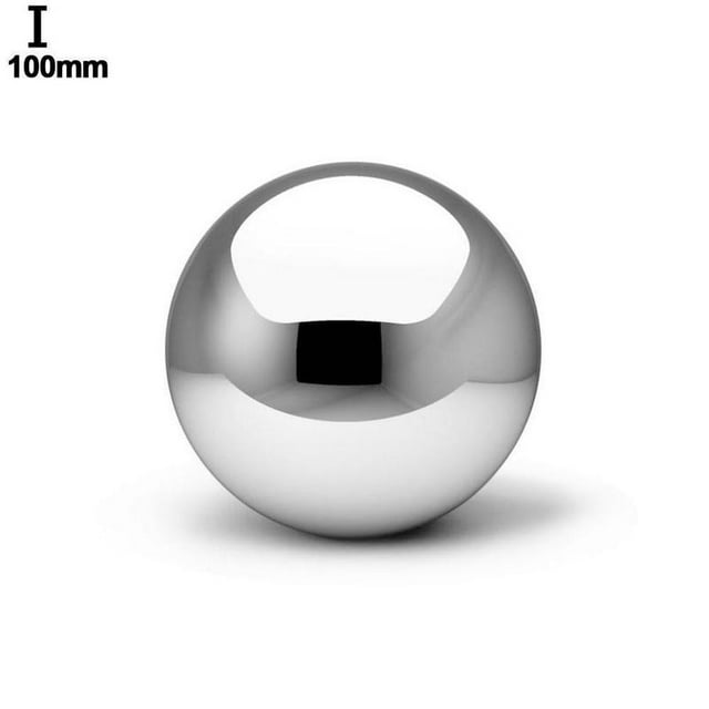 Boule de Visualisation en Acier Creux Miroir Sphère Polie pour Maison Jardin R2E5