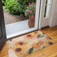 thumbnail image 2 of Yellow Green Leaf Sunflower Pattern Door Rugs,Washable Non Slip Door Mats Indoor,Decorative Door Mats,Entry Mat Indoor for Entrance,Bedroom,Kitchen,Bathroom,17"x30", 2 of 6