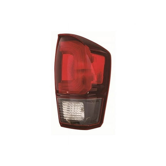 Right Passenger Side Tail Light Assembly with LED- without Black Bezel - Compatible with 2018 - 2019 Toyota Tacoma 2020 2021