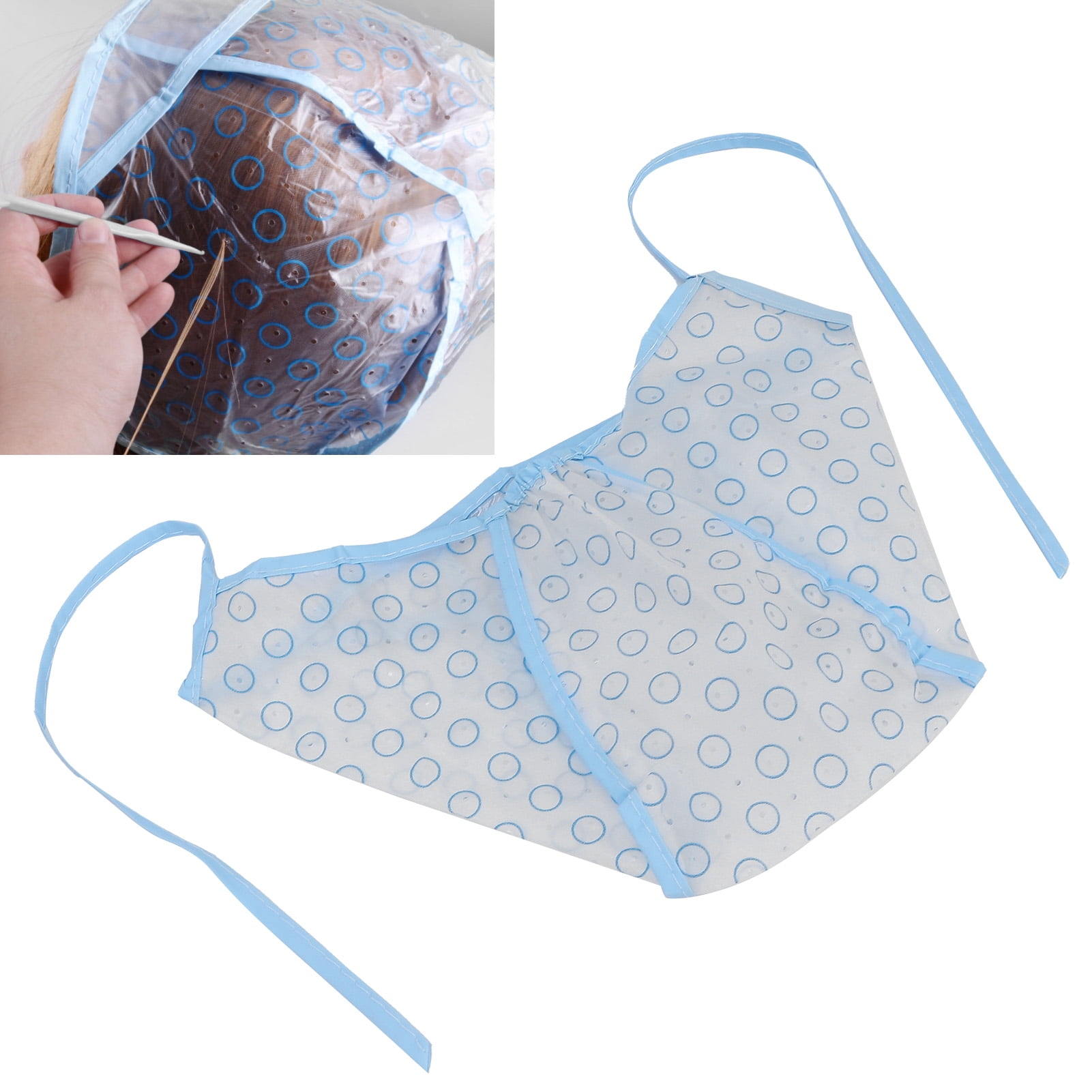 Henmomu Highlight Cap,Professional Hair Highlights Cap Set Reusable Hair Staining Cap Plastic