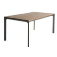 thumbnail image 3 of Woven Paths Amaya Outdoor Aluminum and Wood Dining Table, Natural, 3 of 7