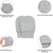 Zando Baby Hat Mittens Newborn Hats for Boys Baby Hats 0-6 Months Breathable Cotton Caps 4 Pack 2 0-6 Months