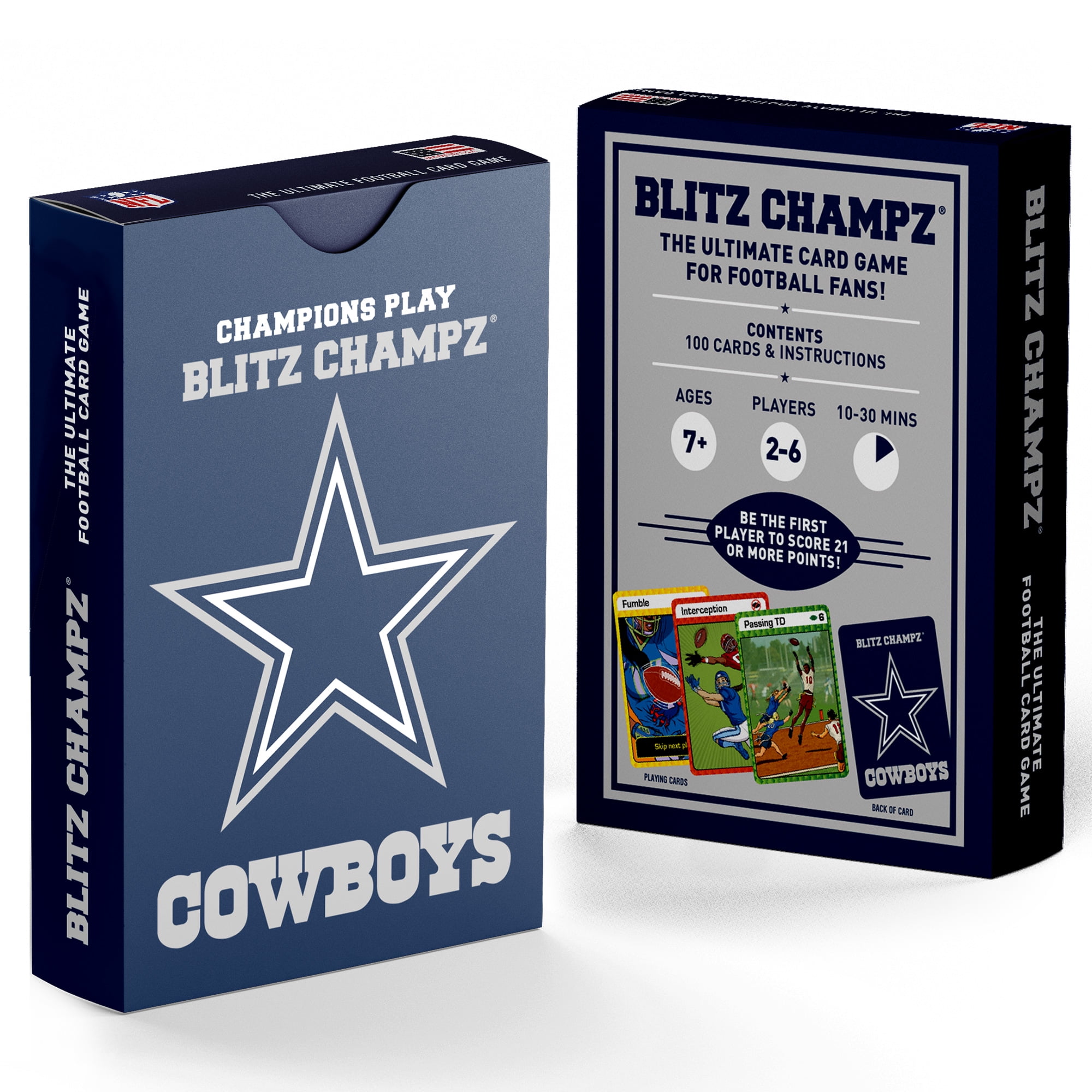 Blitz Champz Dallas Cowboys Action Card Game for Families