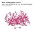thumbnail image 4 of 200 Pack Small Screw Eye Hooks Mini Eyelets Screws, 4x8x1mm, Rose Red, 4 of 5