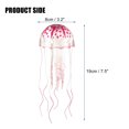 thumbnail image 2 of Unique Bargains Aquarium Jellyfish Glow Decor Fish Tank Fluorescent Jellyfish Ornaments Pink 3.2"x7.5" with Suction Cup, 2 of 6