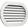 thumbnail image 2 of Ekena Millwork 18"W x 16"H Horizontal Round Ended (23"W x 21"H Frame Size) Functional, PVC Gable Vent with 1" x 4" Flat Trim Frame, 2 of 14