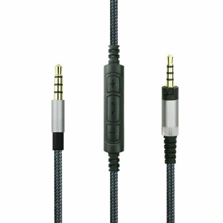 3MM Earphone Cable With Mic Volume Control Aux Cord Momentum
