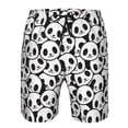 thumbnail image 3 of Fotbe Cute Panda Face Trajes de Baño Estampados para Hombre, Shorts de Verano de Secado Rápido, Ropa de Playa, Bañadores-3X-Large, 3 of 6