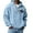 Blue, variant on Uikmnh Men's Sweatshirts, Half Zip Pullover Hooded Sweatshirt Lightweight Casual Streetwear Top with Front Pouch Pocket for Daily Comfort, Hoodies for Men,L