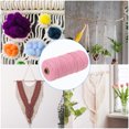 thumbnail image 5 of Uxcell 3 mm x 109 Yard Macrame Cord Soft Cotton Colored Crafts Yarn Rope Pink, 5 of 7
