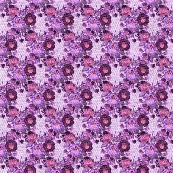 Ahgly Company Indoor Square Patterned Violet Purple Area Rugs, 7' Square