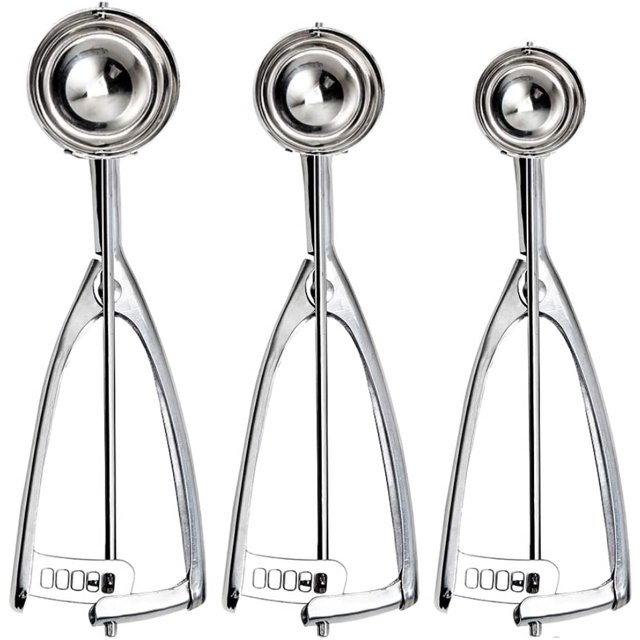 Cookie Scoop Set, Small\\/1 Tbsp, Medium\\/1.5 Tbsp, Large\\/2 Tbsp