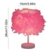 thumbnail image 3 of Lámpara De Mesa De Hierro 1Pcs 11.02x3.94" Iron Table Lamp with Pink Feather Shade USB Powered Decorative Bedside Lighting for Bedroom or Wedding Decor JASKFLY, 3 of 7