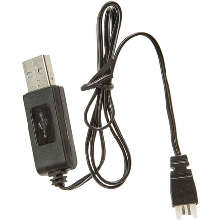 HobbyFlip 3.7V USB Battery Charger any mAh Auto Shut Off w LED Charge H107-06 Compatible with Quadcopter Drone 3