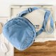 thumbnail image 4 of Bolso Cruzado para Mujer Mensajero Harajuku Vaquera Con Concha Coreano () Azul, 4 of 9