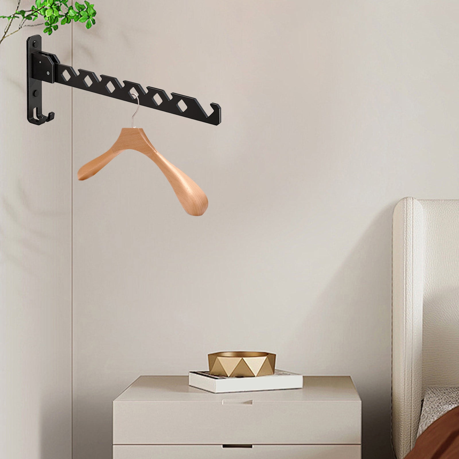 Meitianfacai Wall-mounted Clothes Drying Rack Folding Invisible