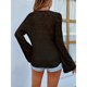 thumbnail image 5 of Suéter De Punto De Manga Larga, Tops De Punto De Mujer Con Cuello En V Informal Encantador Con Cordón Para Ir De Compras Para Mujer Para El Trabajo ANGGREK Otros, 5 of 8
