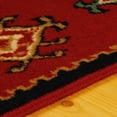 thumbnail image 4 of Superior Diamond Geometric Floral Bohemian Rustic Power-Loomed Indoor Area Rug, Red, 6' x 9', 4 of 4