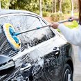 thumbnail image 4 of Hxlamzoo Car Wash Brush Mop Cleaning Tool with Long Handle, Telescopic Long Pole 23.62/35.43/47.24 inch, Not Hurt The Paint Car Wash Tools Car Wash Brush, for Cars Truck, SUV, RV, Trailer, Boat, 4 of 8