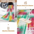 thumbnail image 3 of Abstract Colorful Rug, Green Yellow Red Area Rug, Upholstery Carpet With Non-Slip Backing, Soft Washable Rug For Living Room Kids Boys Girls Bedroom Study Room, 3 of 7