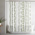 thumbnail image 5 of Sage Green Botanical Shower Curtain Set, Waterproof Shower Curtains for Bathroom, Modern Farmhouse Tropical Leaves Washable Fabric Cloth Bath Curtain for Bathtub Decoration with Hooks 48x72 Inches, 5 of 9