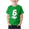 thumbnail image 1 of HVOBBTY T-shirt Décontracté à Manches Courtes Respirant pour Tout-Petits, T-shirt Imprimé à Manches Courtes Col Rond Manches Courtes Décontracté Polyvalent pour Enfants Vert, 7-8 Ans, 1 of 4