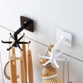 thumbnail image 5 of Kitchen Utensil Hanger with 6 Hooks, 2 Pack Under Cabinet Utensil Holder 360° Rotatable Kitchen Hooks Utensil Rack Space Saving, 5 of 5